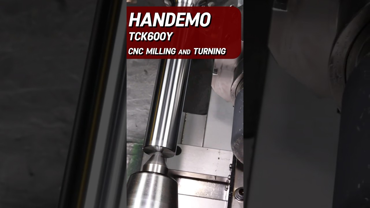 TCK600Y Milling and Turning Composite Machining Demonstration of Long Shaft Workpieces
