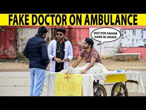 fake-doctor-with-his-ambulance-&-patient-prank---lahori-prankstar