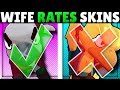 My Wife Rates the BEST & WORST Skin for EACH Brawler & I have to PLAY her Favorites for 1 month!