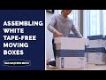 Assembling a white tapefree moving boxsmoothmove prime