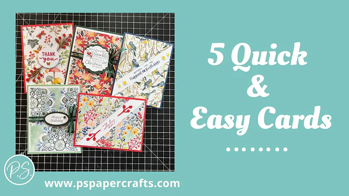 Make 5 Quick & Easy Cards using Rings Of Love Desi...