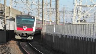 E233系 ケヨ501編成  京葉線開業30周年記念HM付き ＠二俣新町