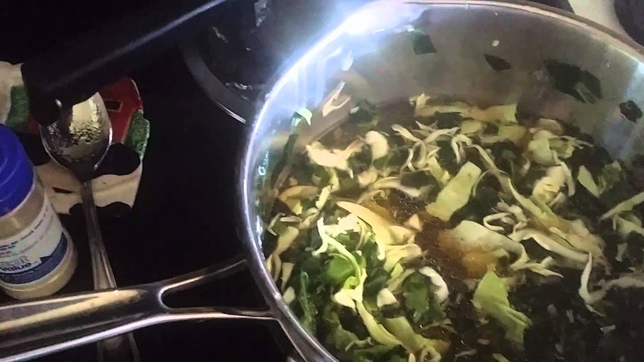 Collard green and cabbage dish NO MEAT YouTube