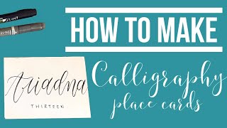 How to Make Easy DIY Calligraphy Place Cards screenshot 1