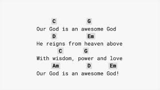 Our God is an Awesome God (EASY CHORDS)