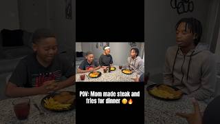 Steak & Fries for dinner 😋 #fyp #summertimeeats #dinnerideas #familydinner #viral