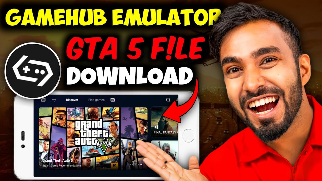 GameHub Emulator GTA 5 FILE Download | How To Play GTA 5 on MOBILE using GAMEHUB Emulator