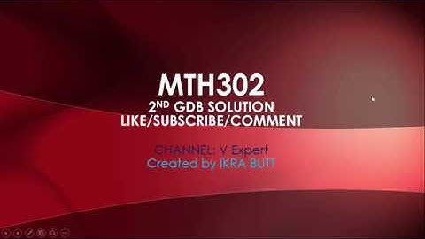 MTH302-Business Mathematics & Statistics GDB Solution Winter Fall 2019