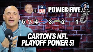 NFL PLAYOFF RANKINGS: Top 5 Teams Ahead of Wildcard Weekend! | The Craig Carton Show