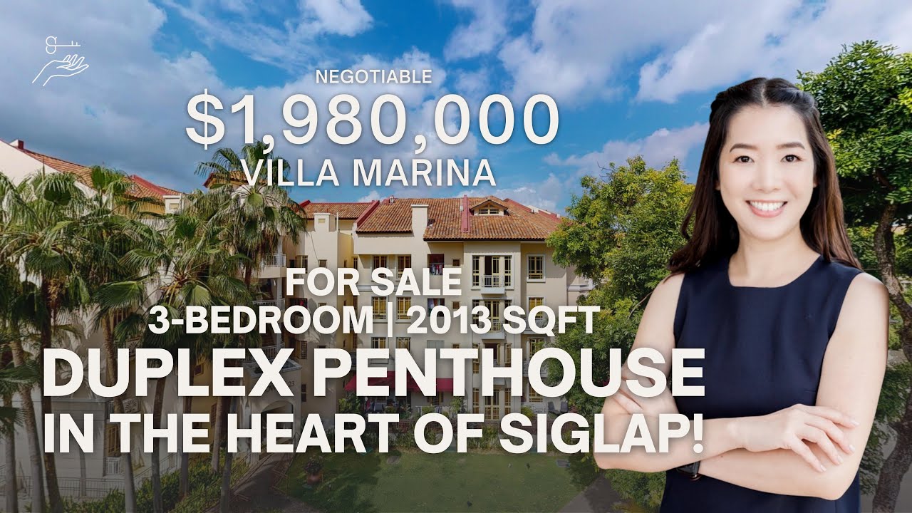 SOLD! Villa Marina: Duplex 3 Bedder Penthouse with 2 Ensuite Bedrooms in D15 ($1.98m | Siglap)