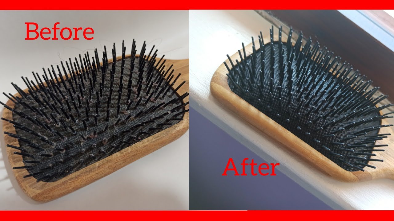Easy hair brush cleaning hair brush saaf karne ka asan tarika YouTube