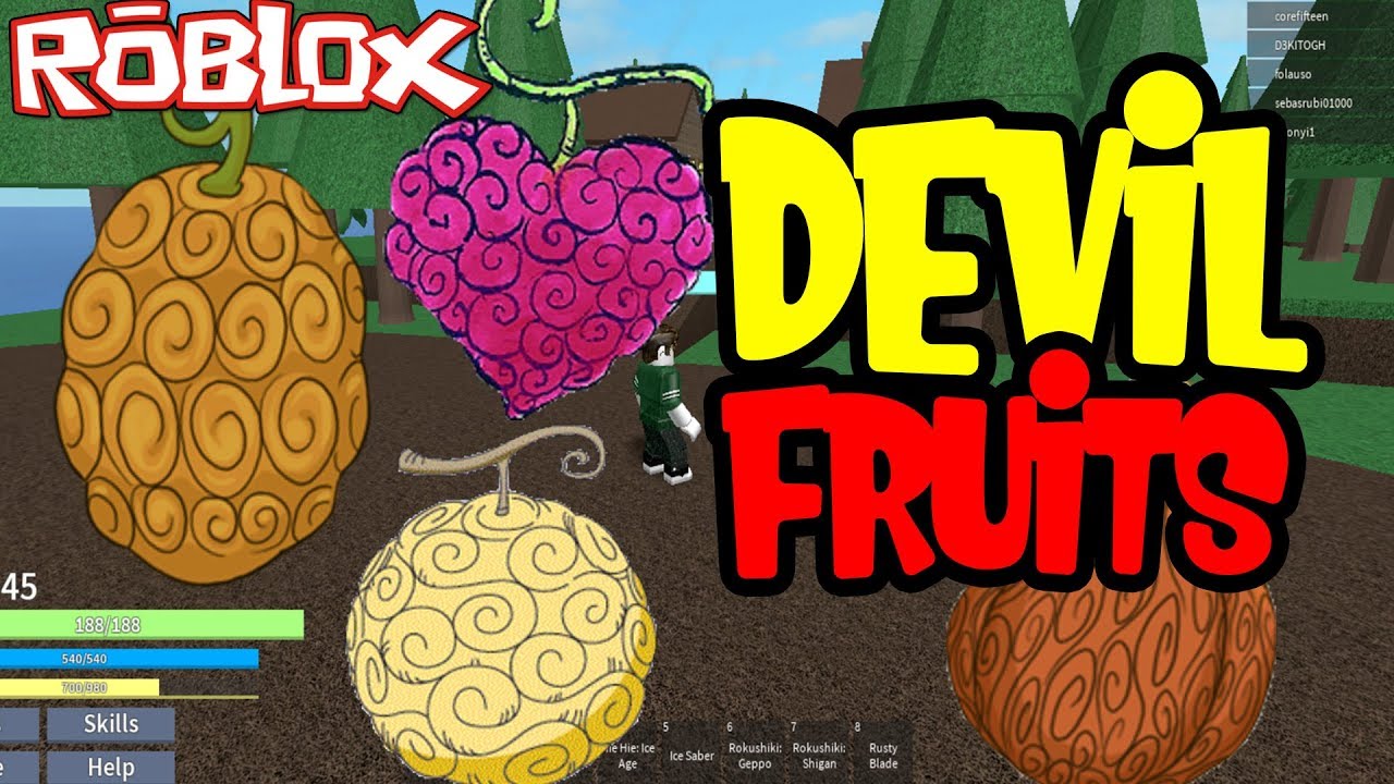 Como conseguir uma Devil Fruit (fruta) em Roblox Blox Fruits