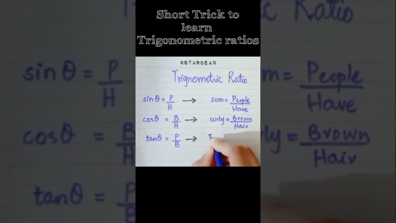 Short Trick to learn Trigonometric ratios 