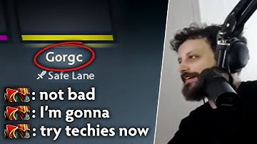 I finally made Gorgc start practicing Techies🔥