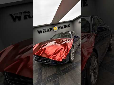 Audi A4 goes burgundy @Thewrapshowcase #iphone shade ♥️
