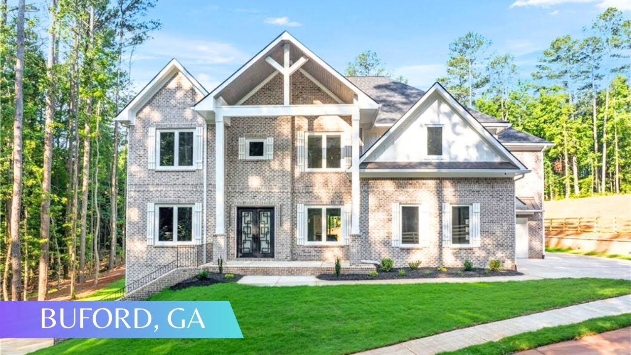 Sophisticated Modern Luxury New Construction Home on 1 Acre Lot FOR SALE North of Atlanta| 8505 SQFT