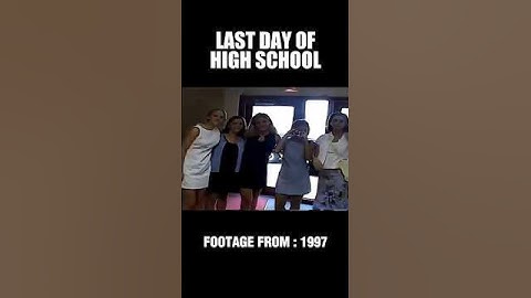 Last Day of High School In 1997 | #nostalgic #nostalgia #90skids #shorts