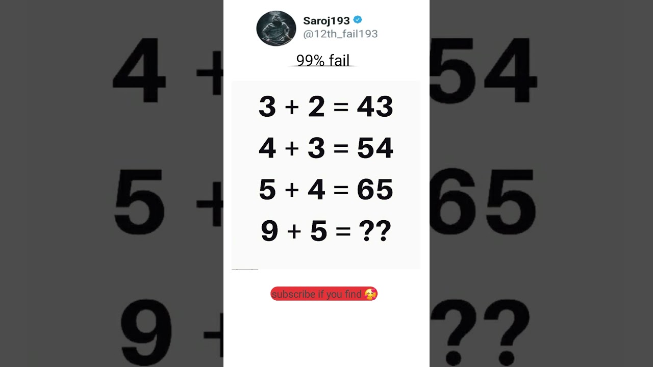 solve this maths logical problems 
