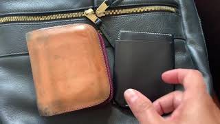 Mill Handmade Japanese Wallet at 3.5 months & a new Everett