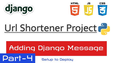 Javascript Alert Adding using bootstrap in Django message | Bug Fixing | Url Shortener