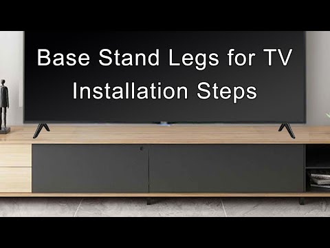 How to install tv legs for tcl roku tv leg