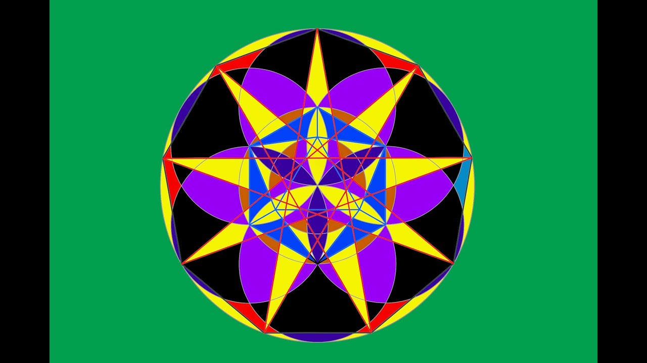 A 99.9% accurate 9-pointed star using the Phi enhanced Seed of Life Icosahedral Drawing Method