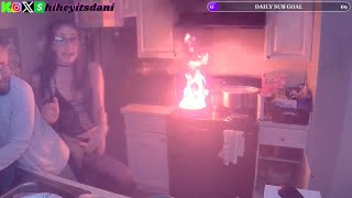 Kick Streamer Set Her Kitchen On Fire