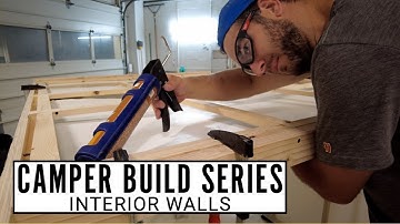 How To Build a DIY Square Drop Camper Trailer: Interior Walls and Ceiling