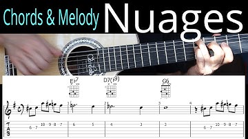 Nuages | Chords & Melody | Guitar Tab