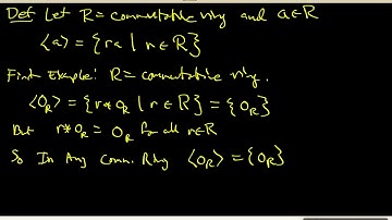 69 Two important Examples of Principal Ideals