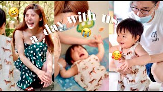 DAY IN THE LIFE WITH A 1 YEAR OLD BABY IN CHINA | 和Oscar一起去打疫苗~人类幼崽迷惑行为