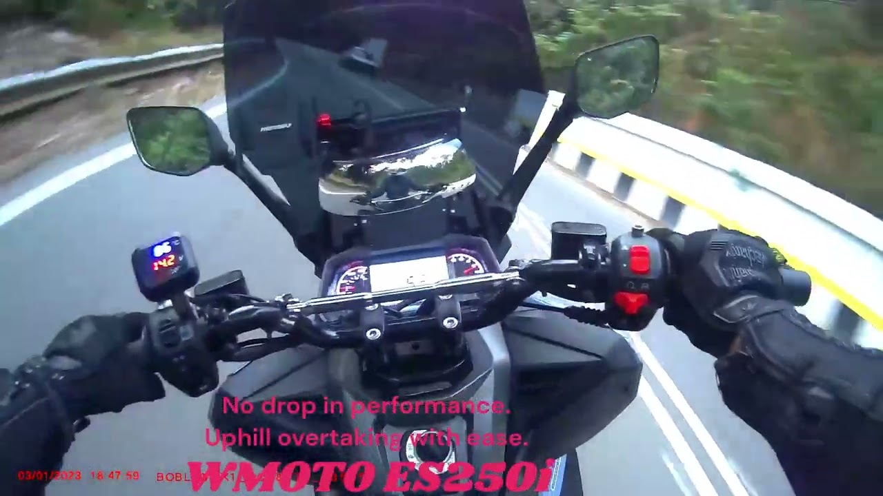 WMOTO ES250i Mengkuang Dam hill road.