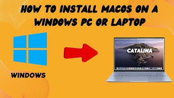 How to install macos on a windows pc