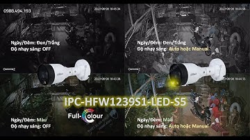 Camera an ninh với hình ảnh rõ nét vào ban đêm [Camera IP Dahua fullcolor].