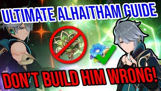 Ultimate Alhaitham Guide Dont Build Him Wrong Best Artifacts Teams Combo Weapons And More