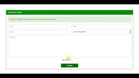 ContactGenius- Contact Us Page with jQuery Validation.