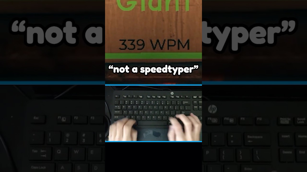 Speedtypist gets called a HACKER 💀
