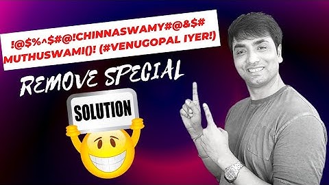 #shorts | एक बार में-Remove Special Character from text