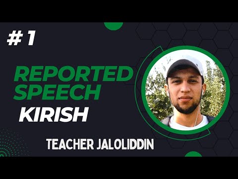 reported speech uzbek tilida
