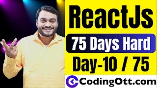 Day-10/75 - React map jsx ui loop | React Js and Next Js tutorial for beginners in hindi