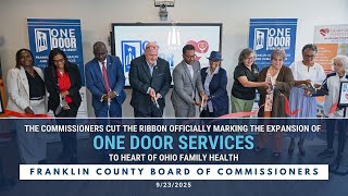 The Franklin County Board of Commissioners Cut The Ribbon to New One Door Center in Whitehall