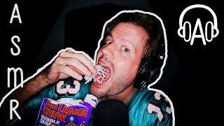 ASMR NFL Football Cards and Gum Chewing | My Insane Dan Marino Collection