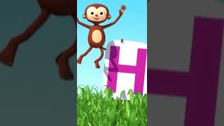 Learn ABCs Jumping (A to N) 🔤🤸 #shorts #abcsong #kidslearning