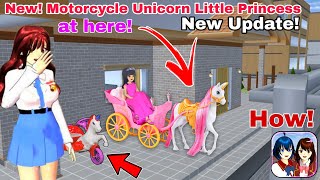 عربه يونيكورن الأميرة There's New Motorcycle Unicorn Little Princess in Sakura School Simulator