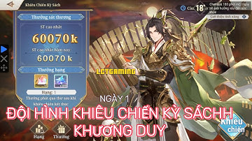 Tam Quốc Huyễn Tướng VNG - ĐỘI HÌNH KHIÊU CHIẾN KỲ KHƯƠNG DUY | NGÀY 1