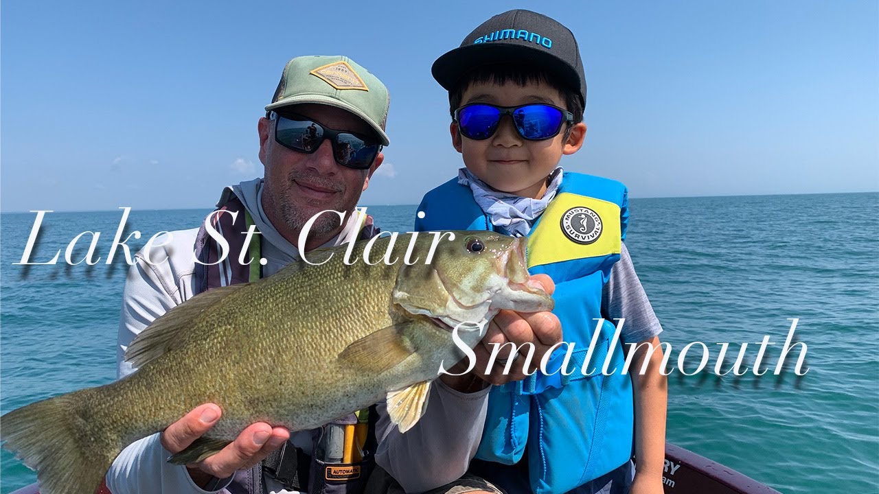 5 years old kid’s Smallmouth Bass Fishing in Lake St. Clair 07/25/21 It was a blast!