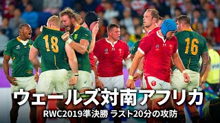 ラスト20分の攻防】ウェールズ対南アフリカ | ラグビーワールドカップ