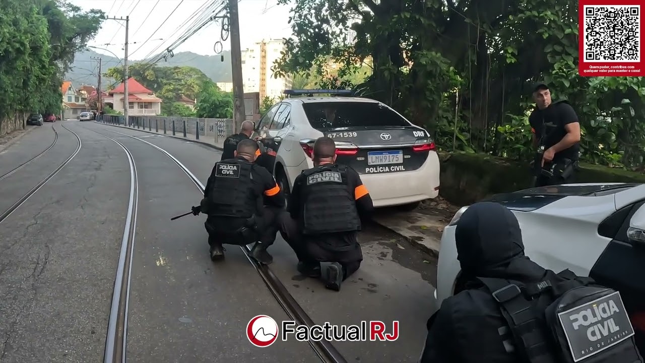 Policias são atacados durante operação nos Prazeres no R.J.