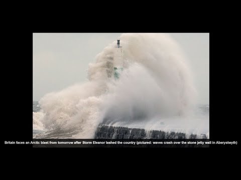Frozen Niagara!  WINTER STORM LASHES UK, EUROPE and THE USA - JAN 2018