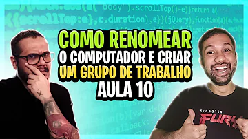 Como criar grupo de trabalho no Windows?